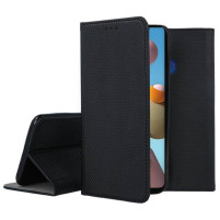 Кожен калъф тефтер и стойка Magnetic FLEXI Book Style за Samsung Galaxy A21s A217F черен